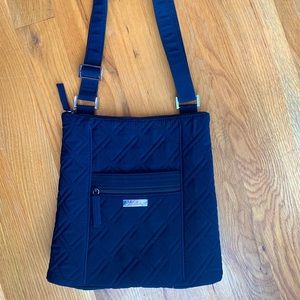 Vera Bradley Crossbody Bag, Adjustable, Navy Blue